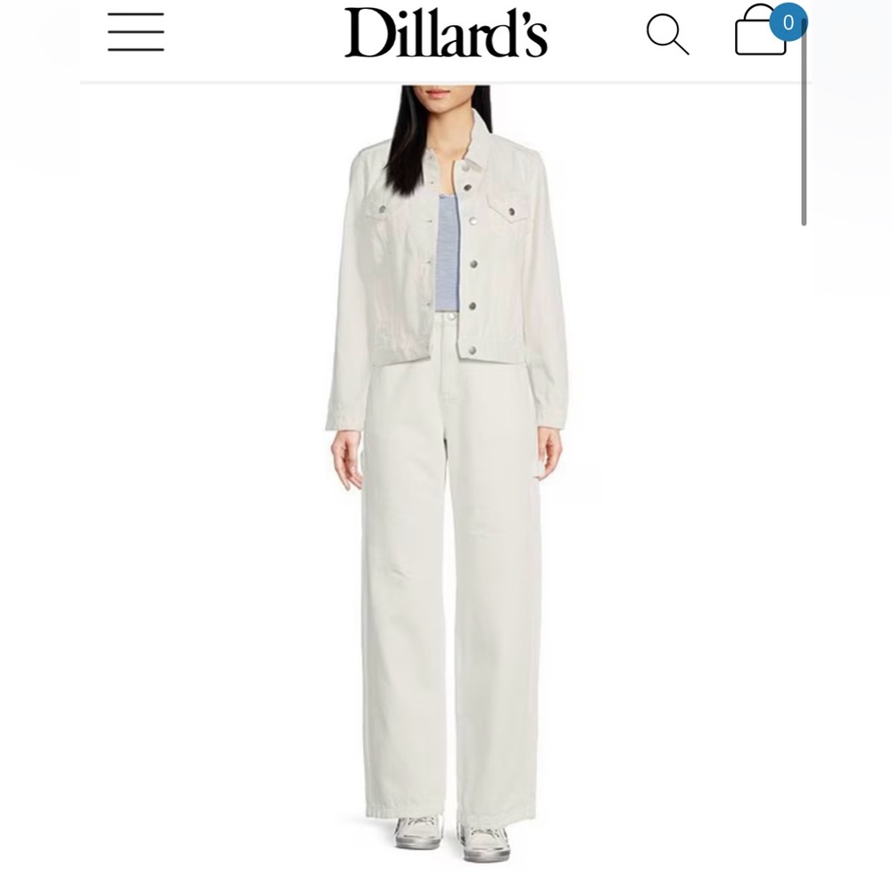 Chelsea & Violet white carpenter jeans